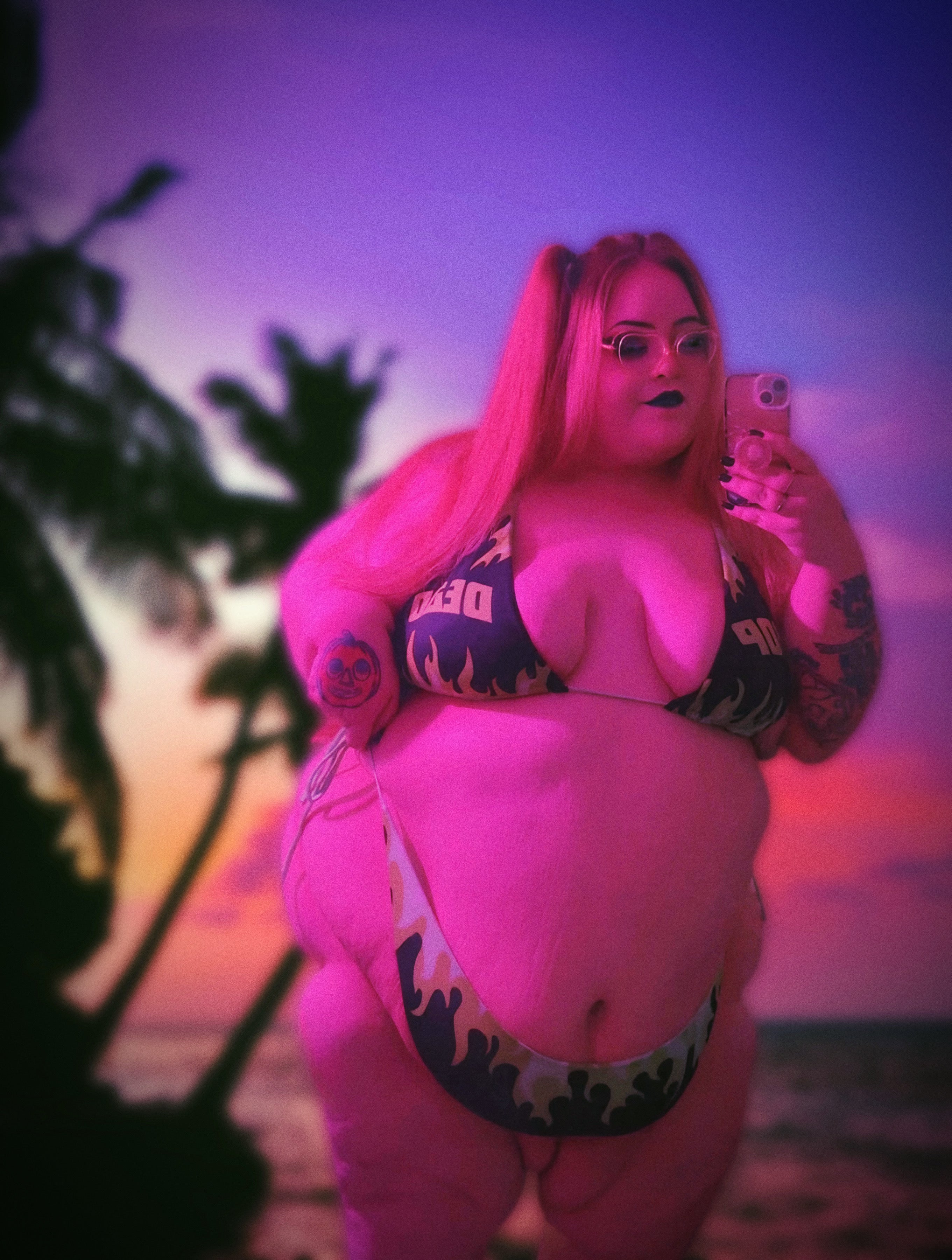 Drop Dead Gorgeous Recycled String Bikini | Get Thicker Stickers x Tei Gemini Jacobs Collab | Up to Size 6XL