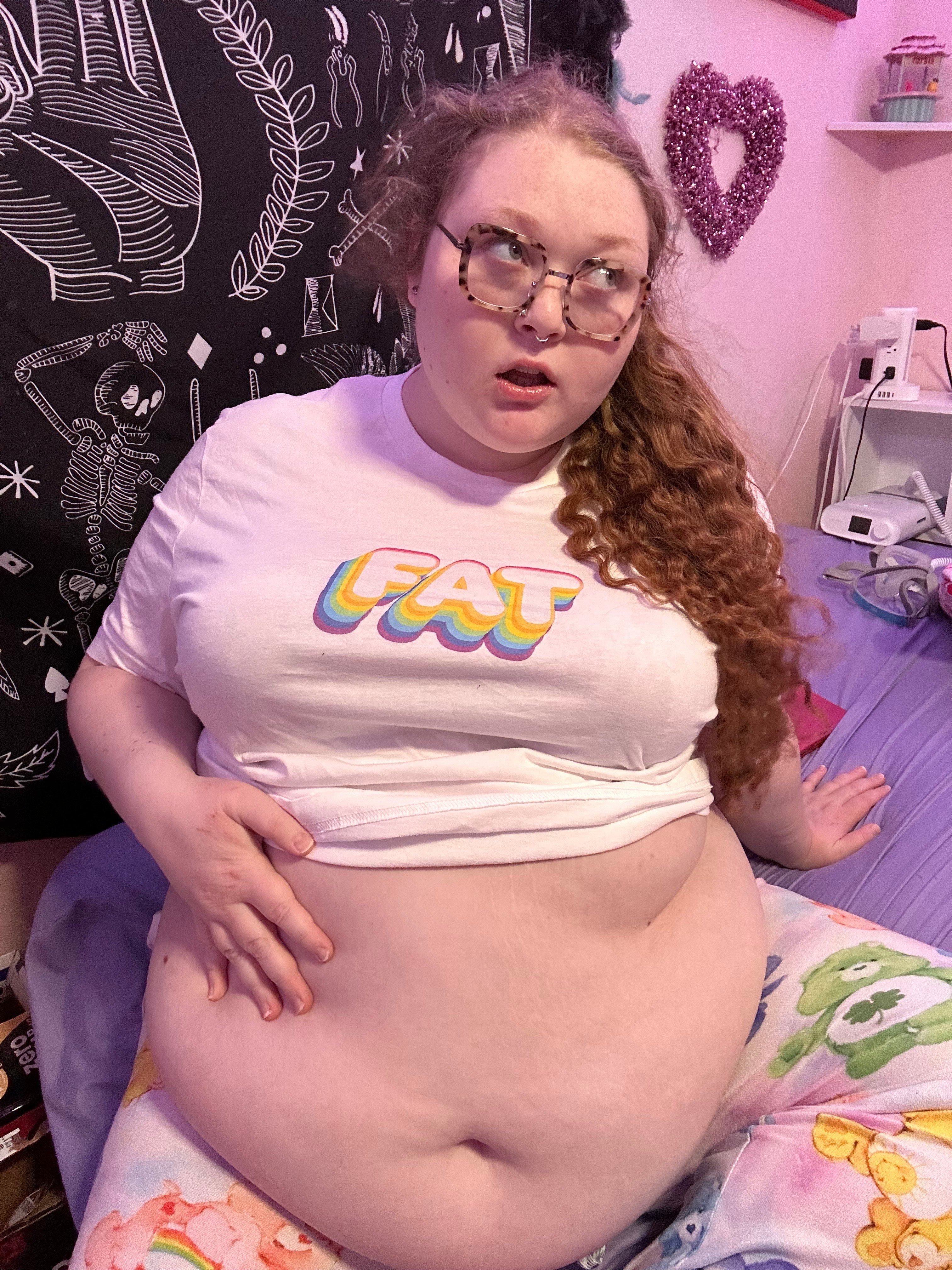 Retro Rainbow "FAT" Graphic Tee | Premium Unisex Crewneck T-shirt for a Bold & Colorful Statement