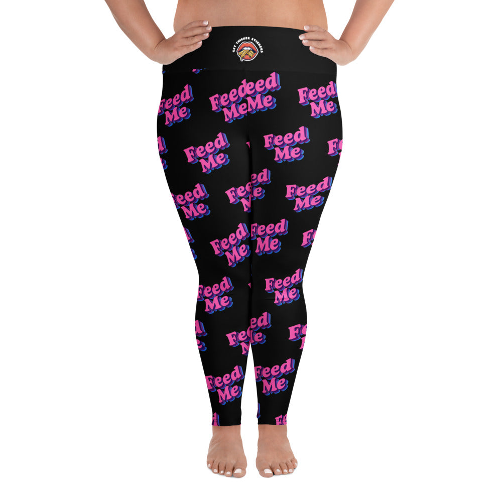 Feed Me Plus Size Leggings  | 2XL-6XL | Bold. Curvy. Unapologetic.