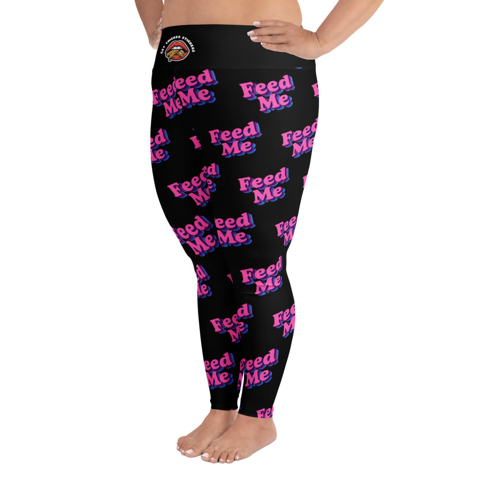 Feed Me Plus Size Leggings  | 2XL-6XL | Bold. Curvy. Unapologetic.