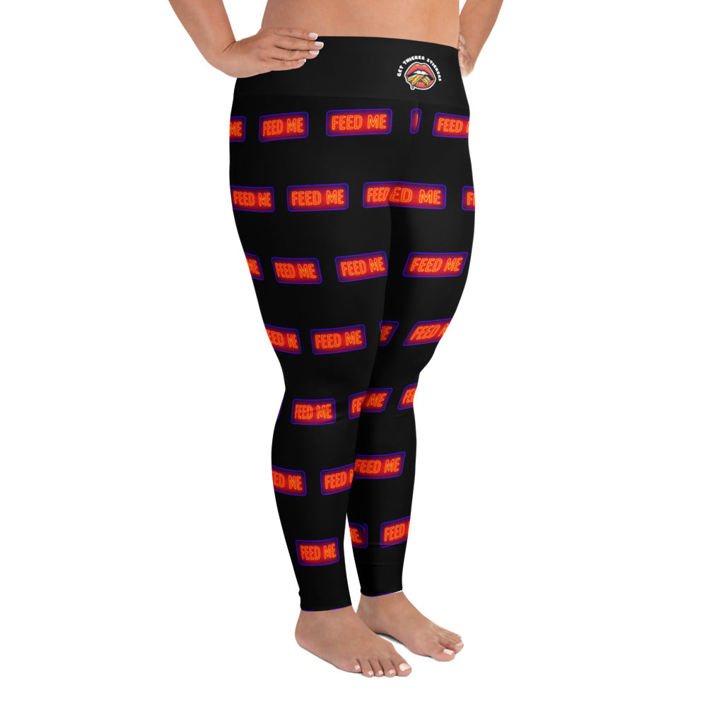 I Know I'm Pretty Just Feed Me Plus Size Leggings | 2XL-6XL | Bold. Curvy. Unapologetic.