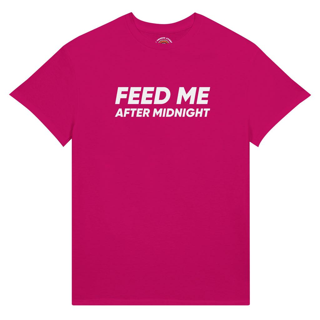 Feed Me After Midnight Premium Ultra Cotton Tee – Plus Size Shirt | BBW Gainer | Body Positive Shirt | Size Inclusive Unisex Apparel