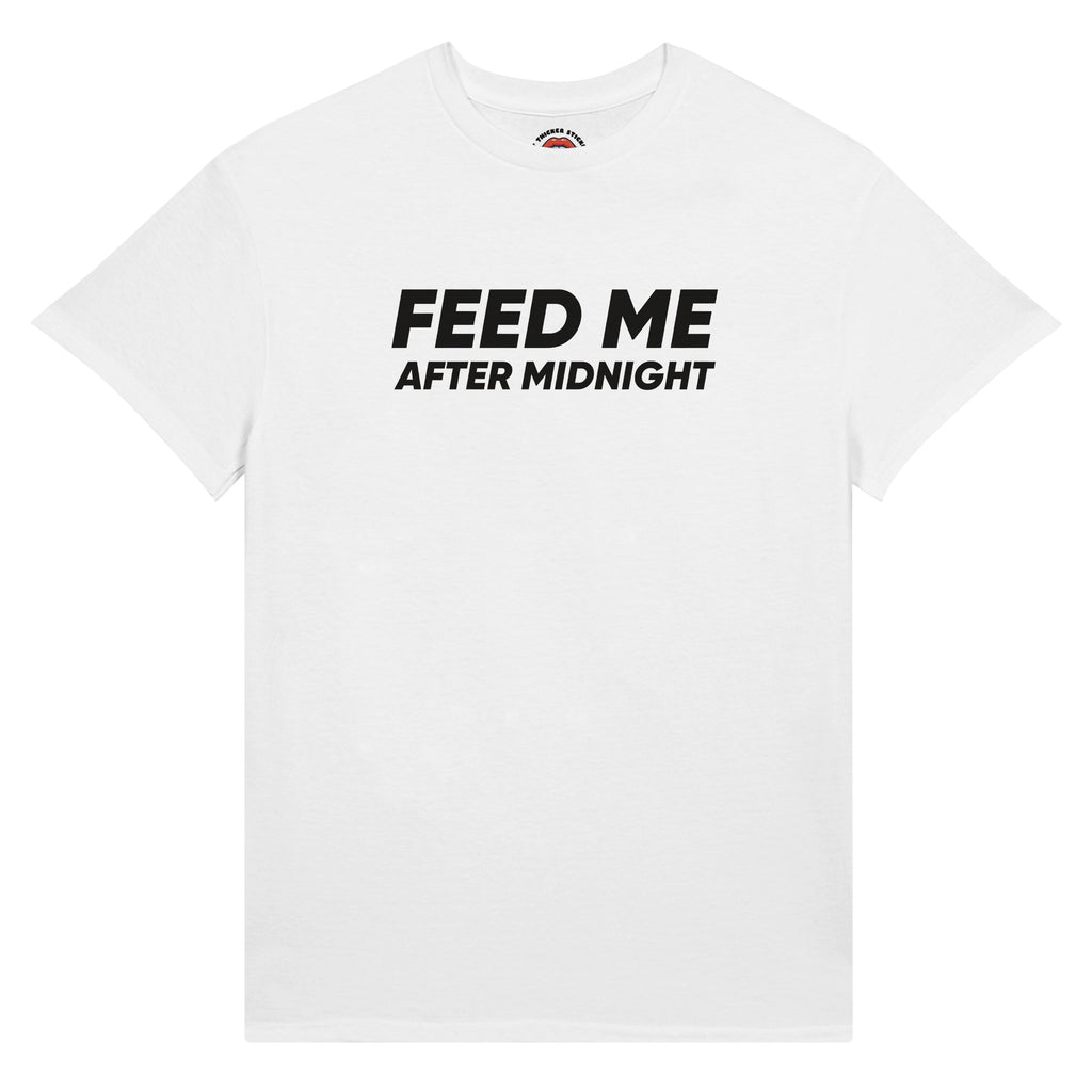 Feed Me After Midnight Premium Ultra Cotton Tee – Plus Size Shirt | BBW Gainer | Body Positive Shirt | Size Inclusive Unisex Apparel