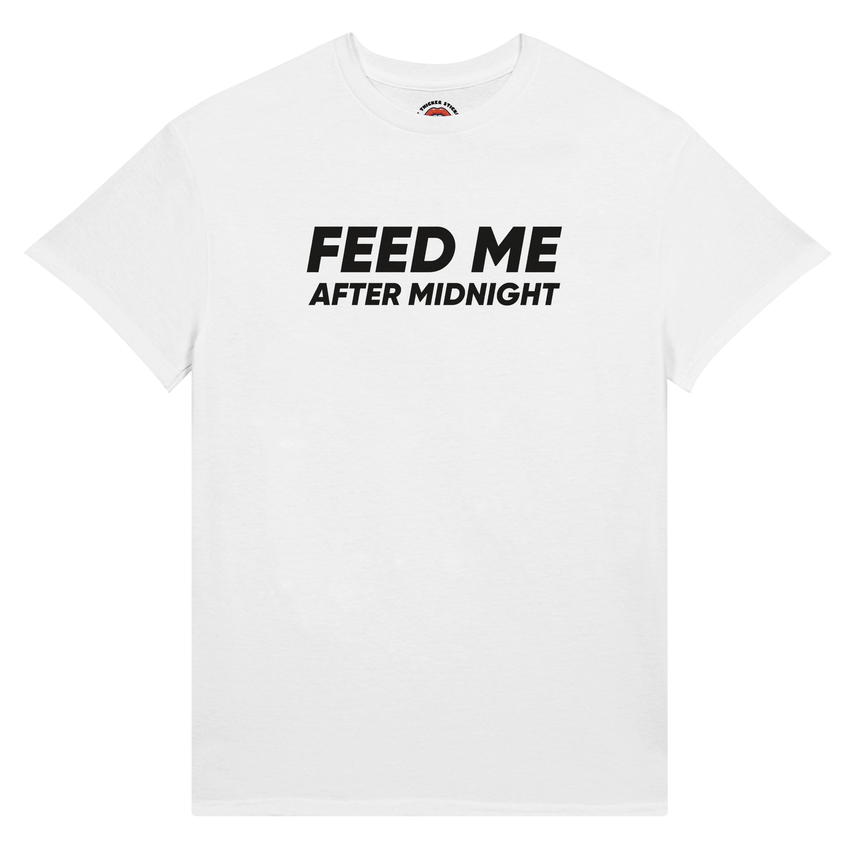 Feed Me After Midnight Premium Ultra Cotton Tee – Plus Size Shirt | BBW Gainer | Body Positive Shirt | Size Inclusive Unisex Apparel