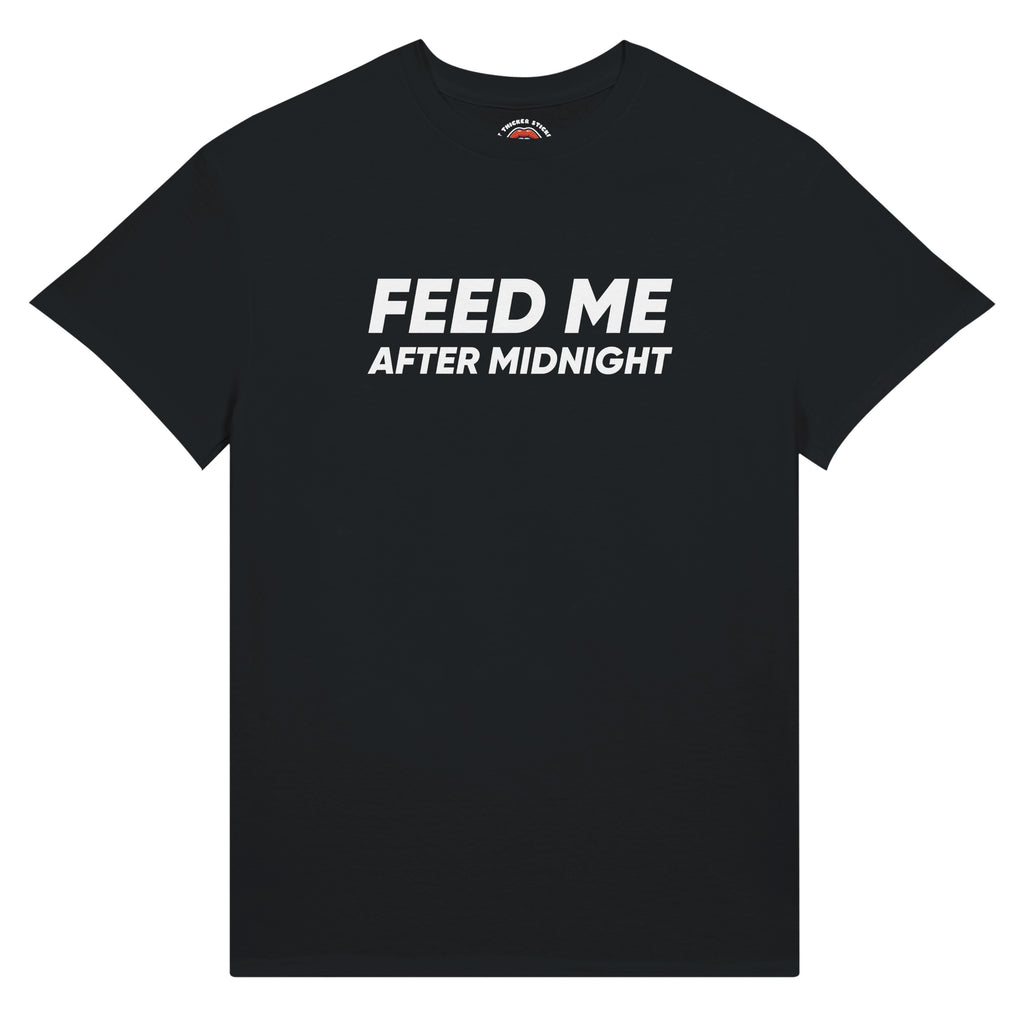 Feed Me After Midnight Premium Ultra Cotton Tee – Plus Size Shirt | BBW Gainer | Body Positive Shirt | Size Inclusive Unisex Apparel