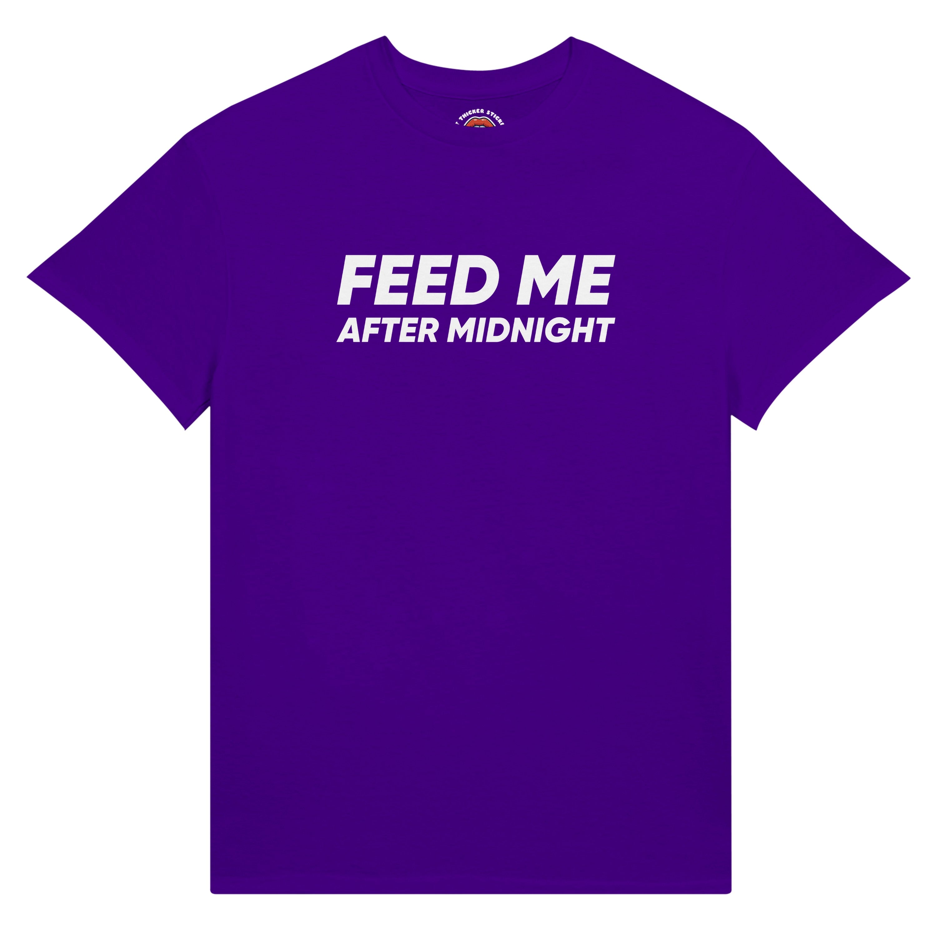 Feed Me After Midnight Premium Ultra Cotton Tee – Plus Size Shirt | BBW Gainer | Body Positive Shirt | Size Inclusive Unisex Apparel