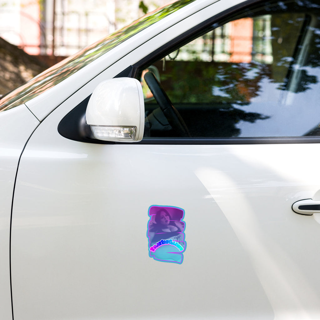 ThatFatGemini x GetThickerStickers Collab Sticker | Curvy Babe Body Positive Vinyl | Sexy BBW Thick Art | Plus Size Sticker