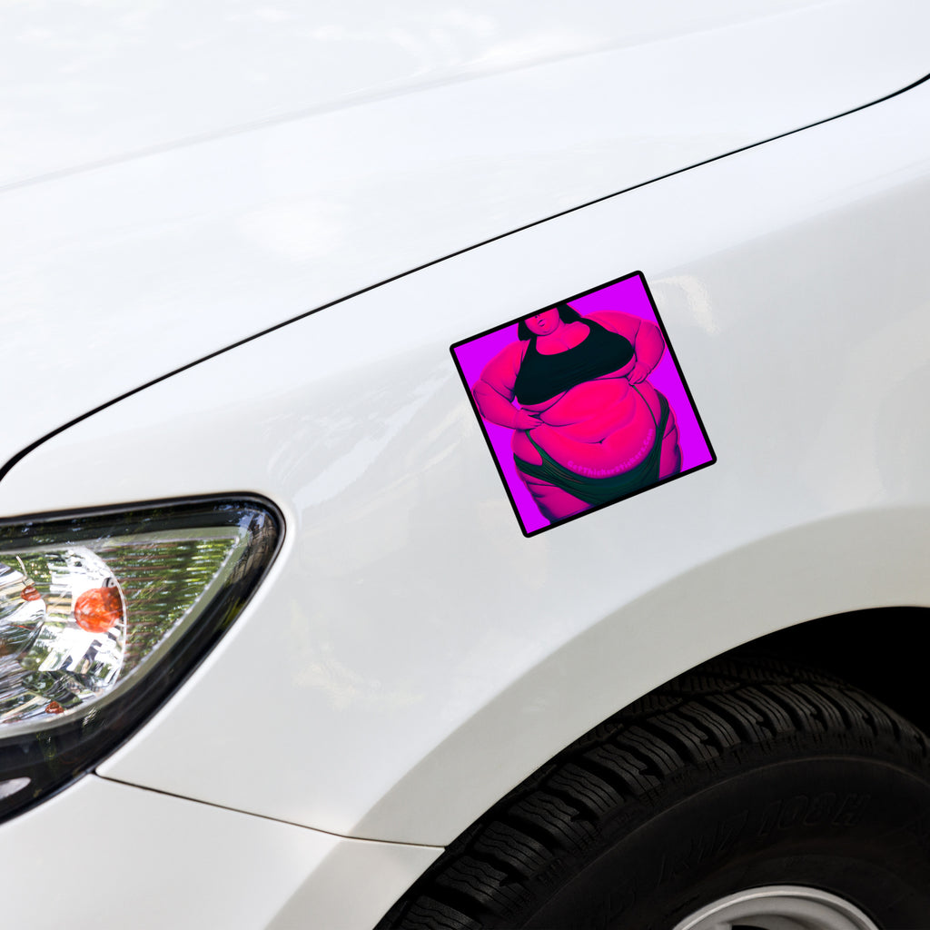 Bold SSBBW Body Positive Sticker - Curvy Empowerment Art | Get Thicker Stickers Poster Girl | Plus Size Sticker Body Positive | Vinyl Decal | Thick Babe Empowerment