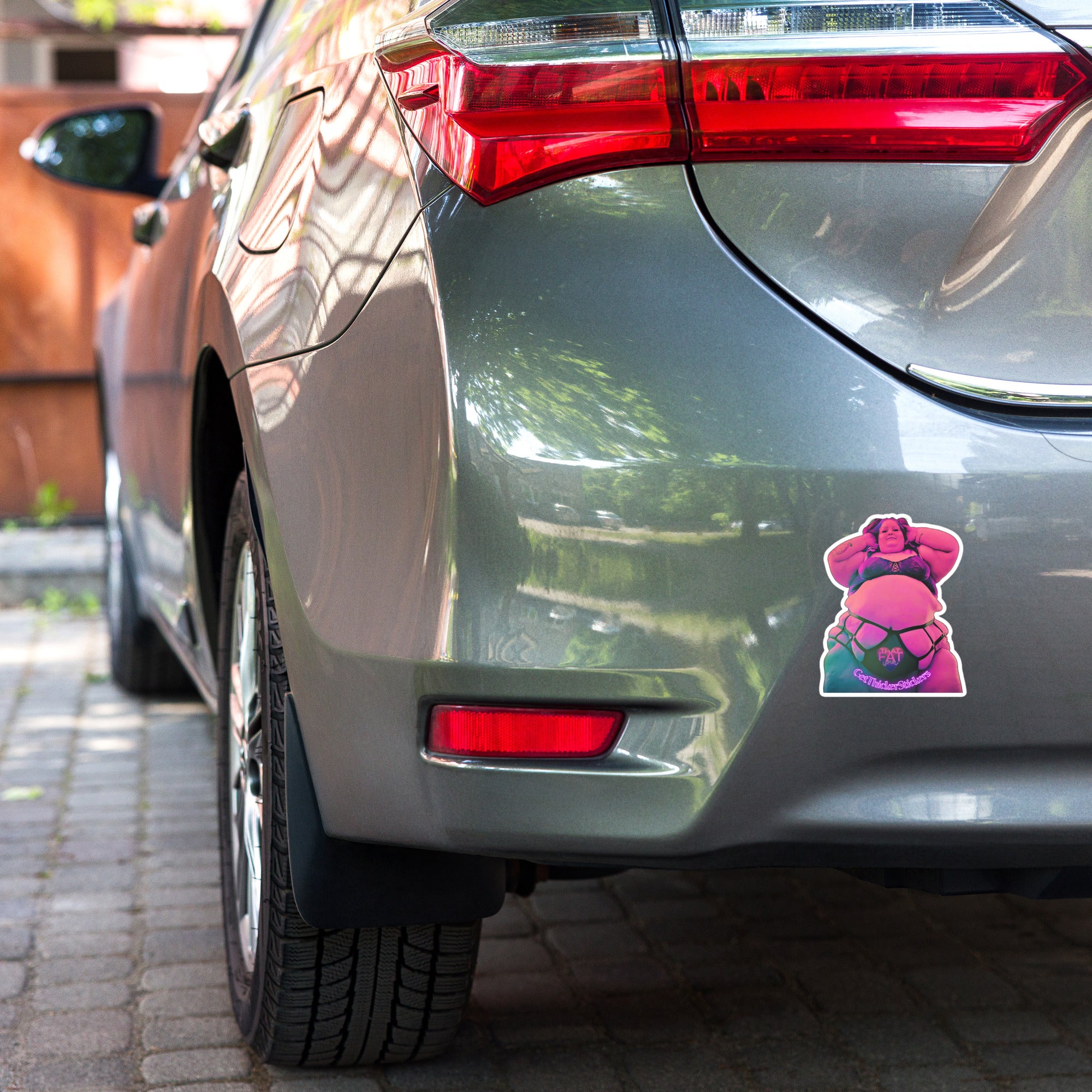ThatFatGemini x Get Thicker Stickers Collab SSBBW Lingerie Kiss-Cut Sticker