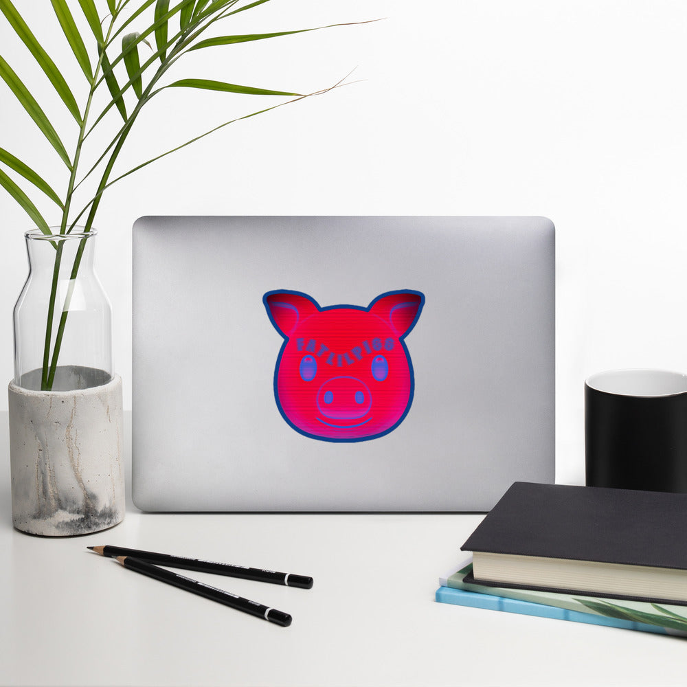 FatLilPigg x Get Thicker Stickers Collab Piggy Sticker | Custom Vinyl Decal | Cute Pig Design | Body Positive Sticker