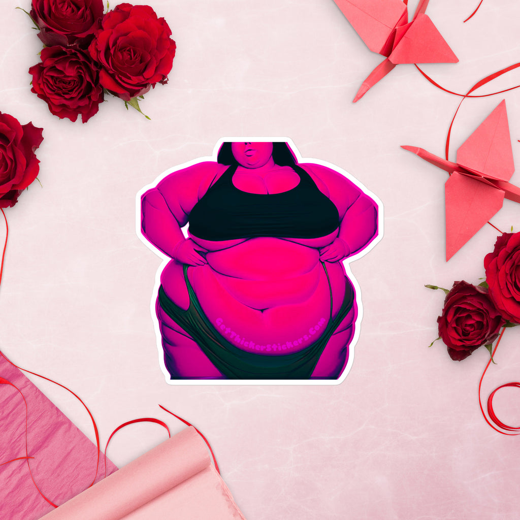 Bold SSBBW Body Positive Sticker - Curvy Body Positivity Vinyl Decal, Sexy Lady Sticker, Fat Woman Stickers, Fat Mudflap Girl Sticker