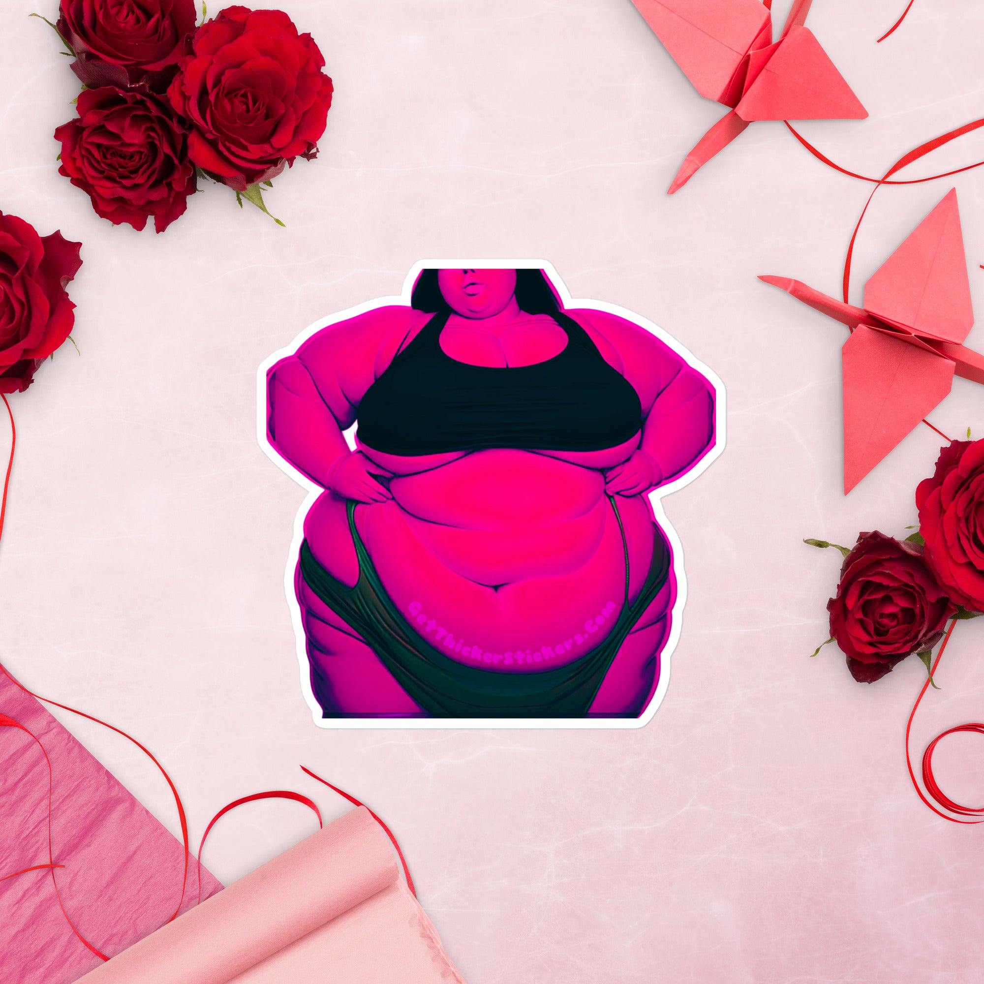 Bold SSBBW Body Positive Sticker - Curvy Body Positivity Vinyl Decal, Sexy Lady Sticker, Fat Woman Stickers, Fat Mudflap Girl Sticker