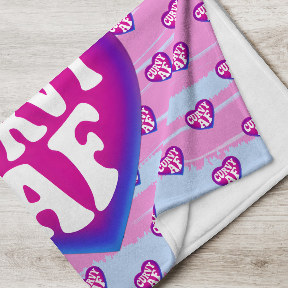 Curvy AF Throw Blanket