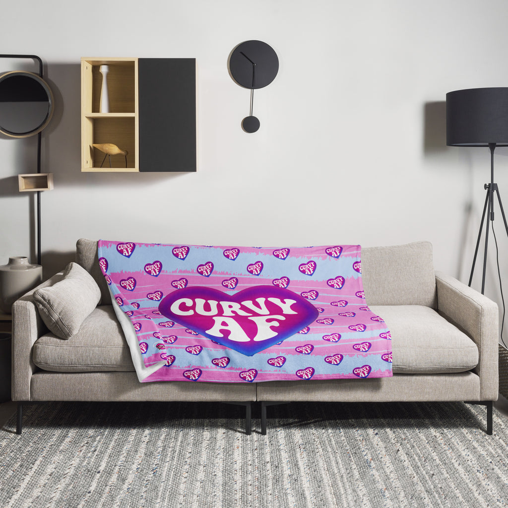 Curvy AF Throw Blanket